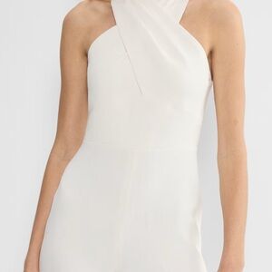 Wilfred Cream One Shoulder Dress